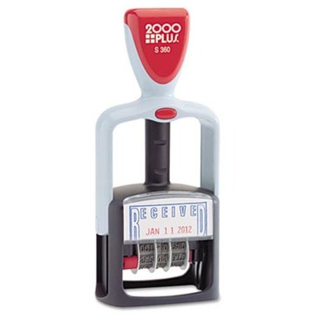 CONSOLIDATED STAMP MFG Consolidated Stamp 011034 2000 PLUS Two-Color Word Dater; Received; Self-Inking 11034